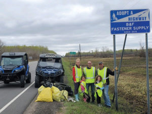 B&F Fastener’s community involvement includes Adopt-a-Highway 