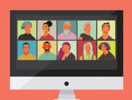 Zoom call illustration