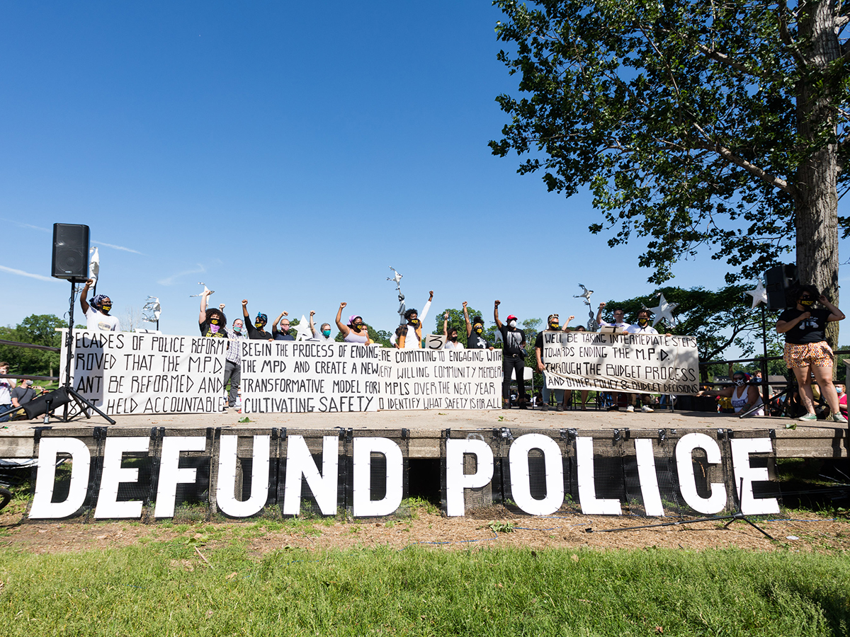 Group meets to demand for defunding of police