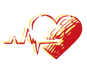 Illustration of heart pumping