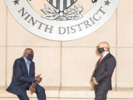 Alan Page and Neel Kashkari talking