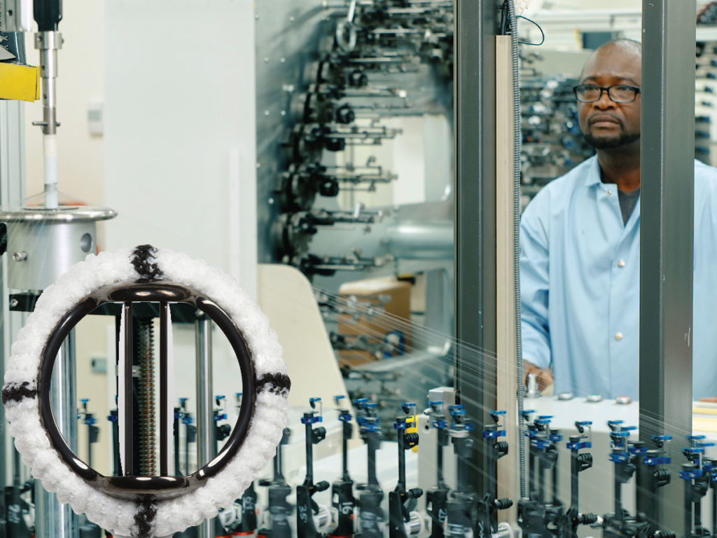 pediatric-heart-valve being manufactured