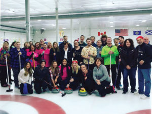 Gamer Packaging company curling outing