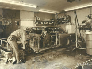 Wayne Larson and Bob Lamoreaux work in the garage where Waytek got its start.