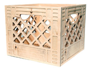 fancy milk crate