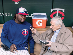 Sid Hartman interviewed Miguel Sano of the Twins.