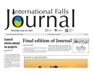 International Falls Journal Newspaper Publishes Final Edition