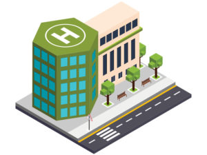 illustration of a hospital