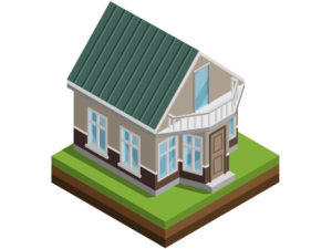 3D illustration of a house