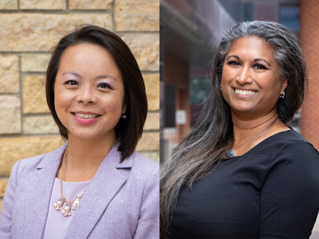 Taj Mustapha and Diane Tran