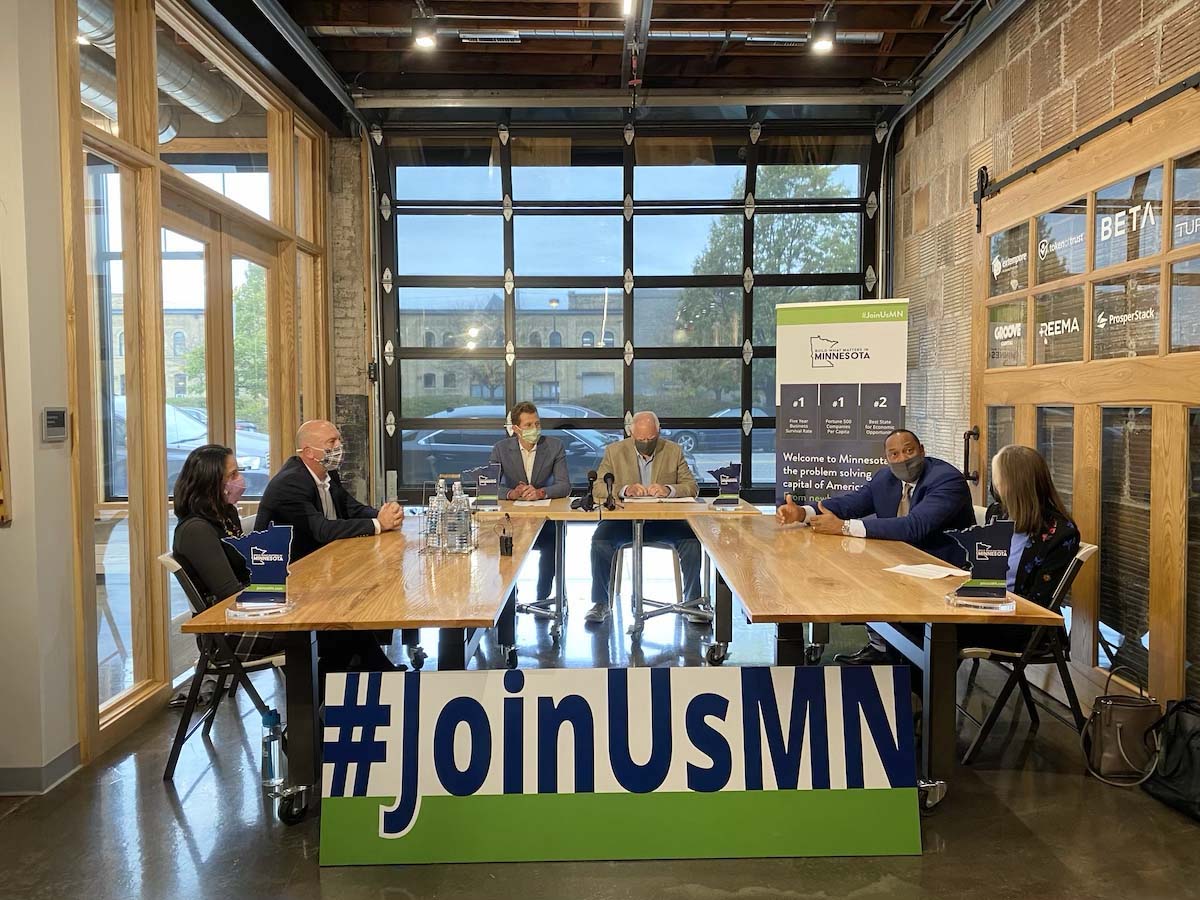 Gov. Walz Makes Business Pitch to “Join Us” in Minnesota