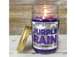 Purple rain candle