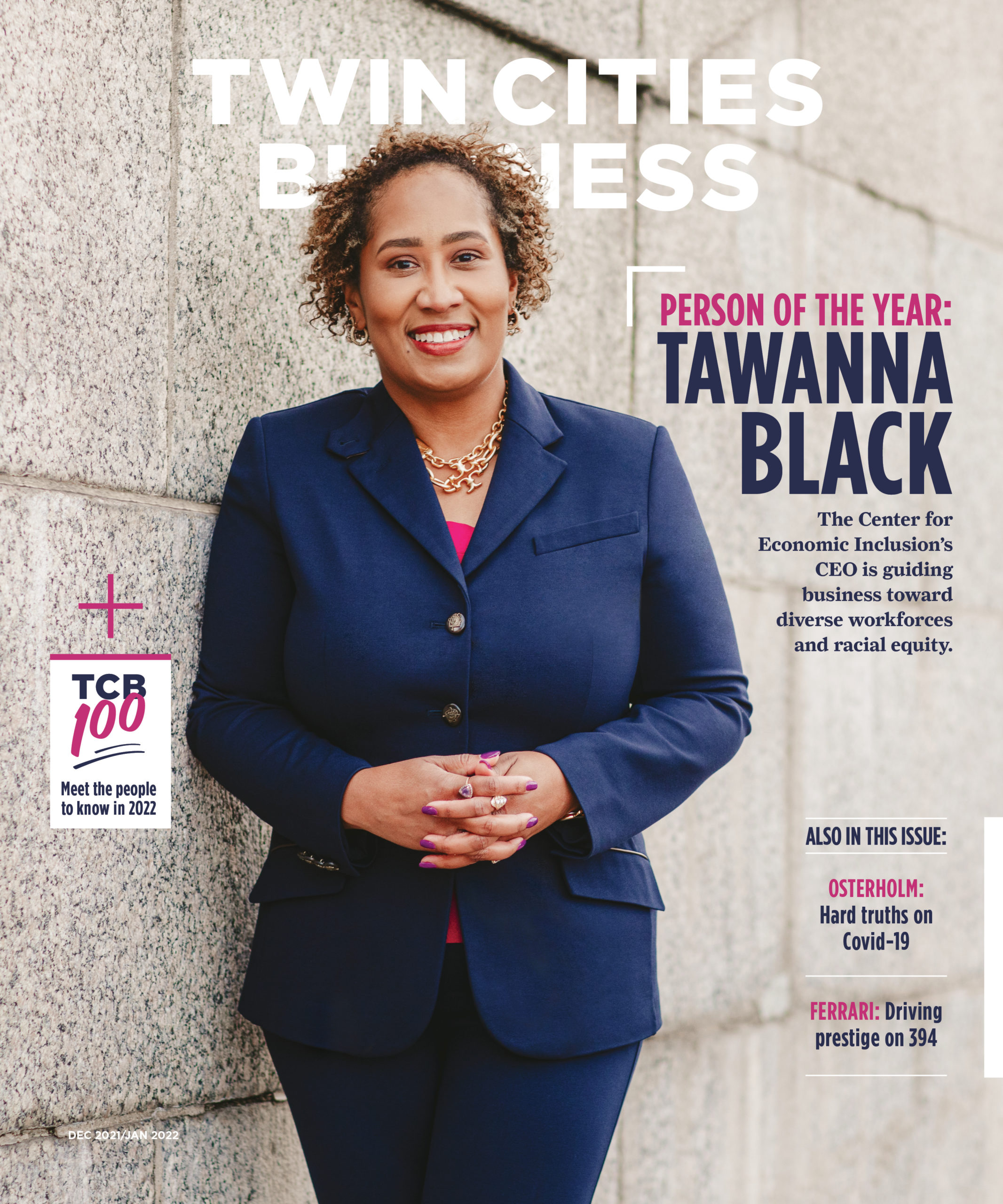 Cover of Twin Cities Business magazine's December 2021/January 2022 issue