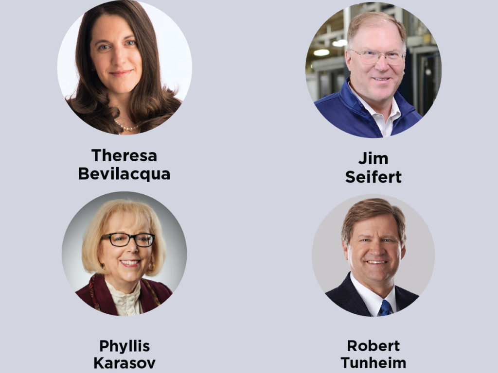 Theresa Bevilacqua, Jim Seifert, Phyllis Karasov, Robert Tunheim