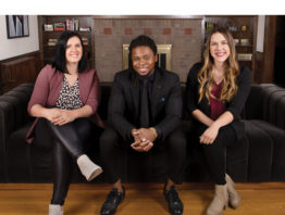 Founders: Thompson Aderinkomi, CEO; Genevieve Swenson, COO; Allison Santos, vice president of engagemen