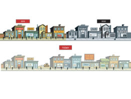 Restaurant row past and present