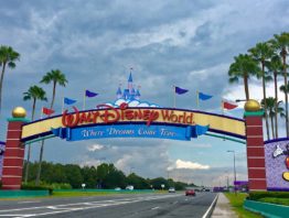 Entrance to Walt Disney World in Florida