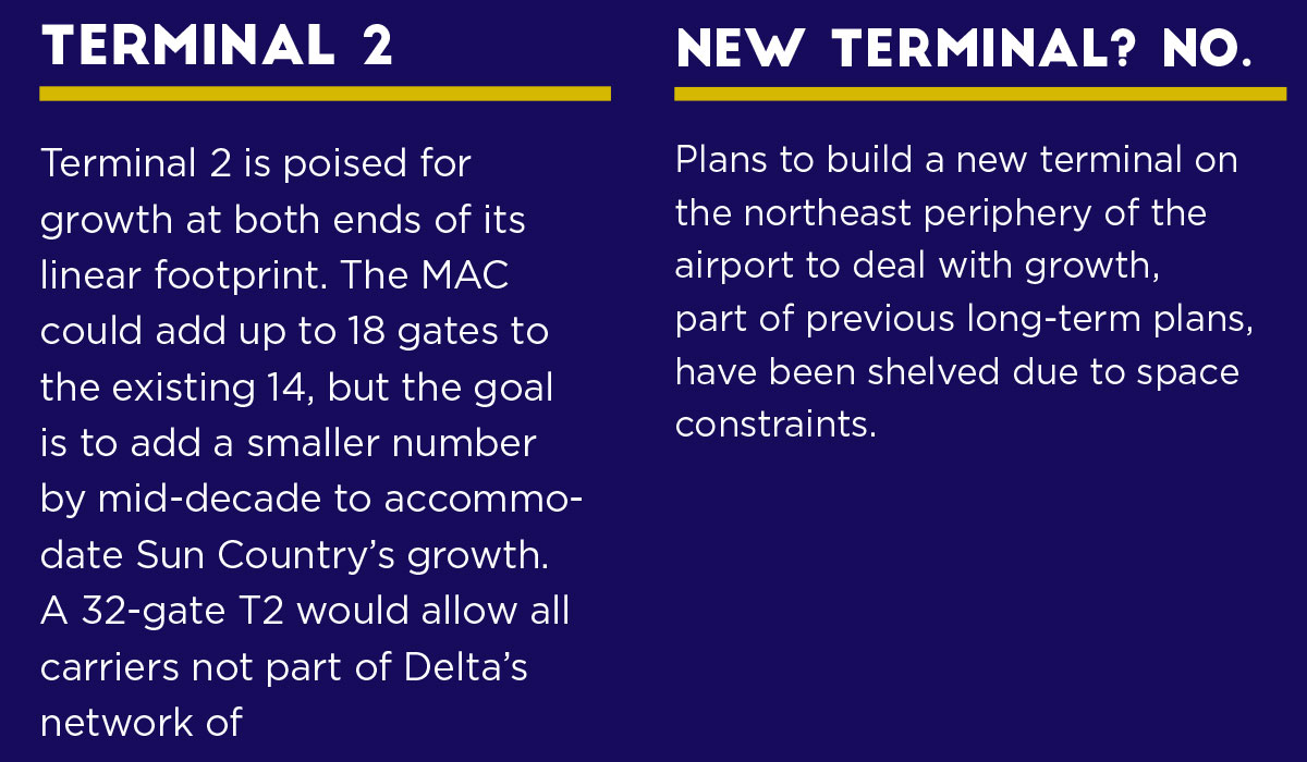 two charts addressing the number of terminals