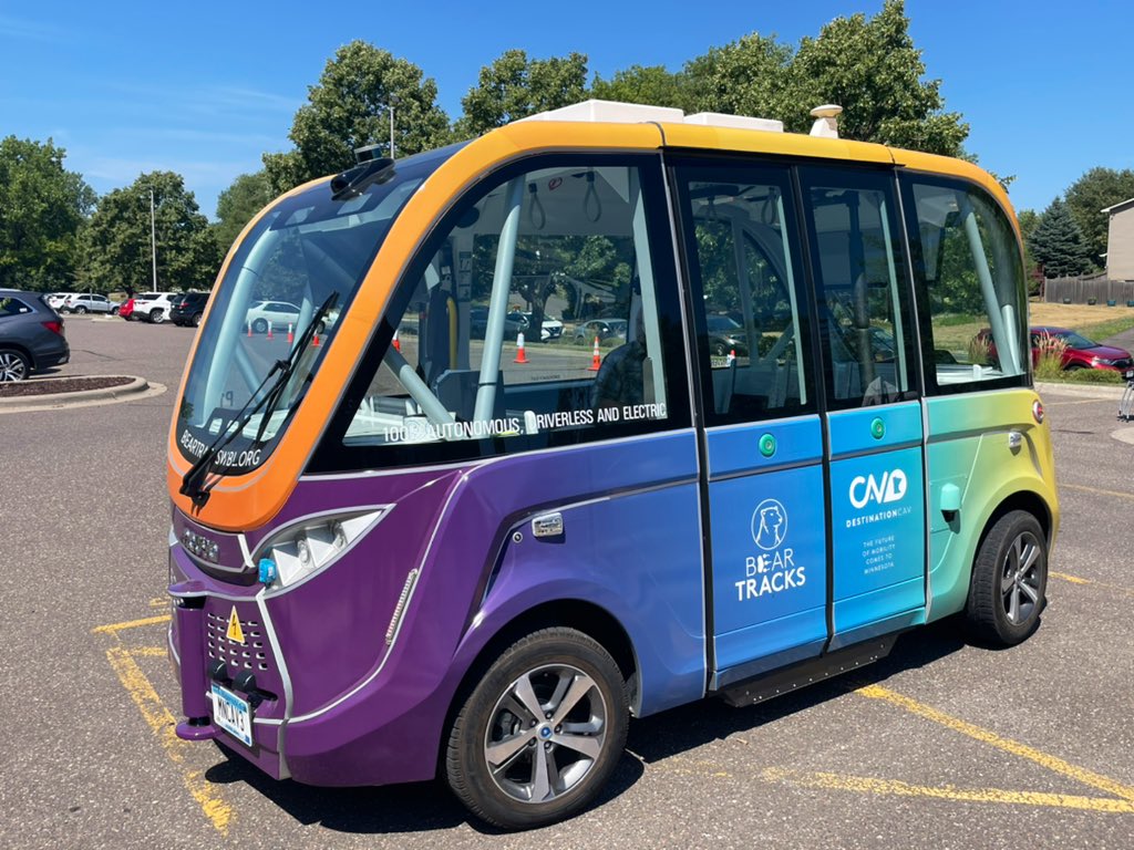 MnDOT Tests Driverless Shuttle in White Bear Lake