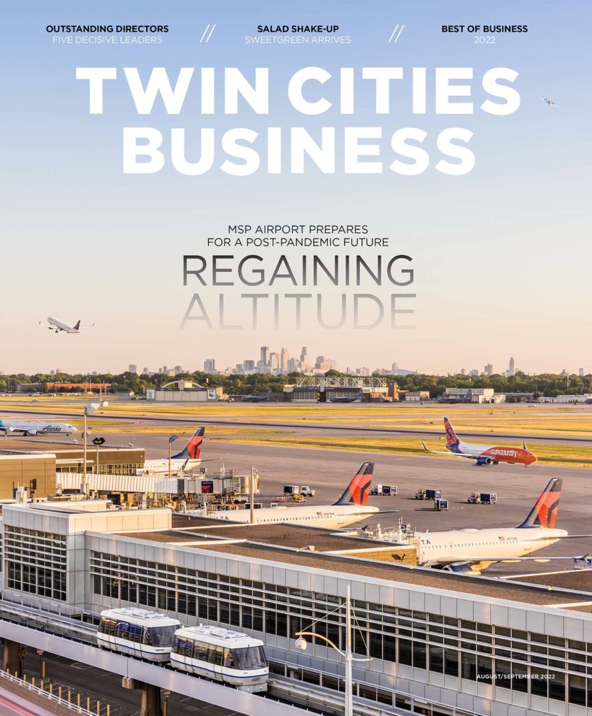 Cover of the August/September 2022 issue of Twin Cities Business magazine