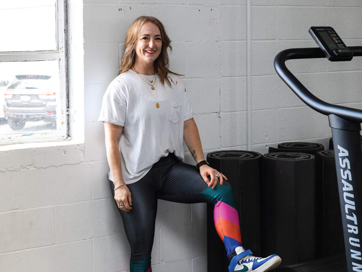 Heather Corndorf in the gym