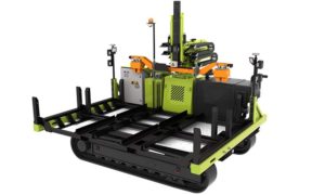 A new GPS-enabled pile distribution machine