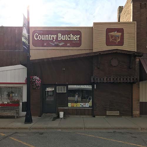 the exterior of The Country Butcher in Dawson, Minnesota