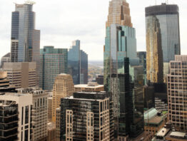 A view from a penthouse RBC condo overlooking the downtown Minneapolis core
