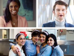 Clockwise: Qiana Hicks, Nick Alm, and the Sajady family