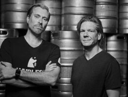 Jeff Hollander and Paul Pirner, founders of Hairless Dog Brewing