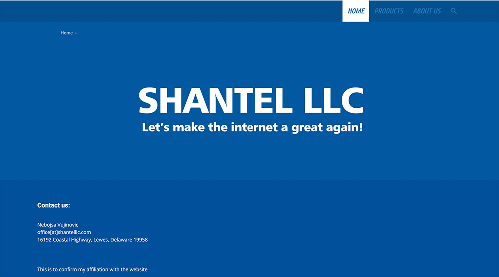 Screenshot of Shantelllc.com, the new apparent owner of SouthwestJournal.com
