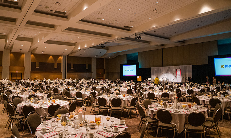 scenes from TCB's 2023 Women in Leadership event at the Saint Paul RiverCentre
