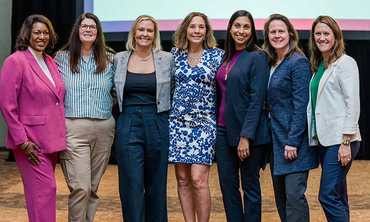 scenes from TCB's 2023 Women in Leadership event at the Saint Paul RiverCentre