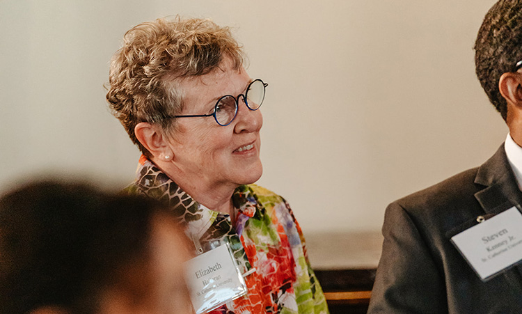 An attendee observes at TCB Talks: Diversity, Equity, and Inclusion on June 15, 2023