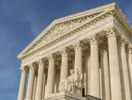 United States Supreme Court building exterior.