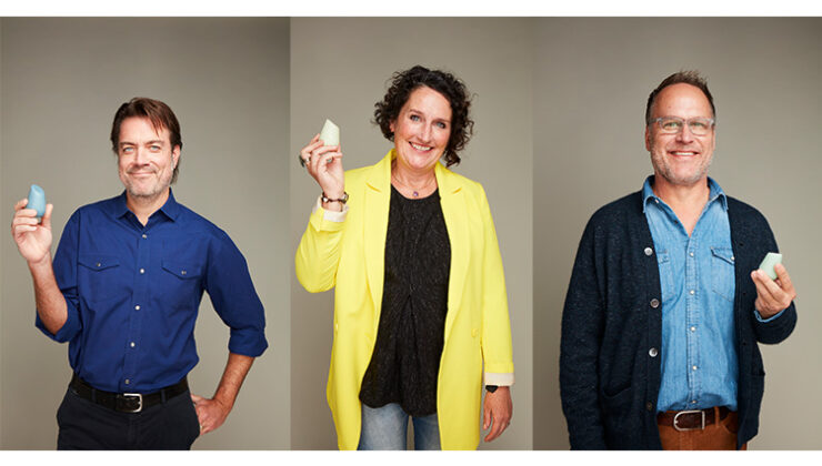 Nora and Jay Schaper and Ward Johnson