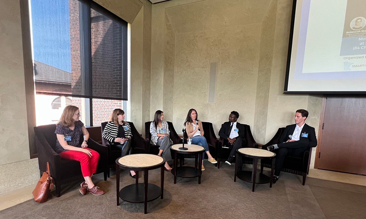 A panel of experts on Sept. 18 gathered in the Lindahl Founders Room to talk AI trends.