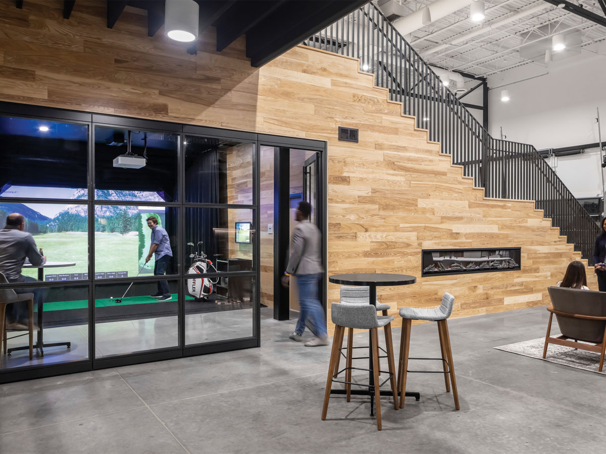 loffler office interior stairs