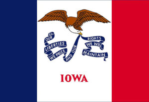 Iowa's state flag