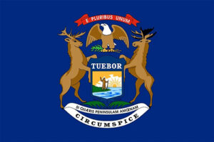Michigan's state flag