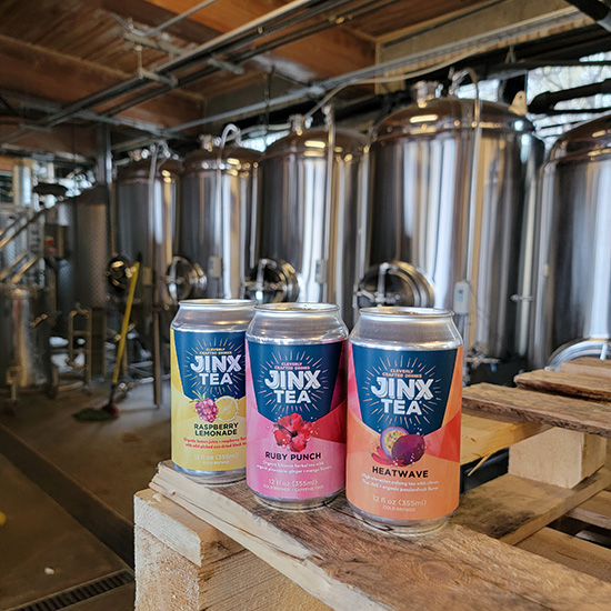 Jinx Tea's line of canned teas