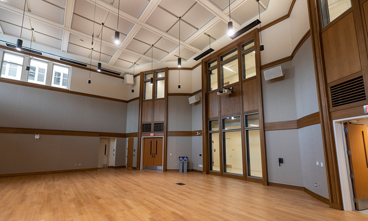 interior of the Schoenecker Center at the University of St. Thomas