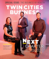 Cover of Twin Cities Business magazine's February/March 2024 cover, a special issue looking at the business of health