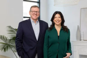 KeyStone Executive Search owner and CEO Mike Frommelt with CorTalent owner and CEO Mary Nutting 