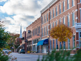 The Walmart Museum in downtown Bentonville, Arkansas, where the retailer is headquartered