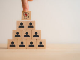 blocks illustrating concept of empathy in workplace