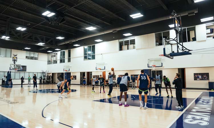 Wolves practice