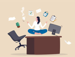 conceptual illustration of employee wellness