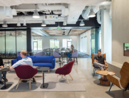 Discovery Square fireplace