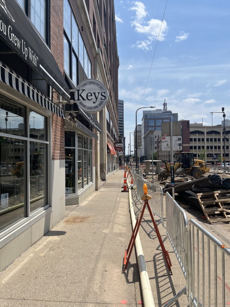 Keys Cafe saw a significant bump in business Wednesday despite road construction.